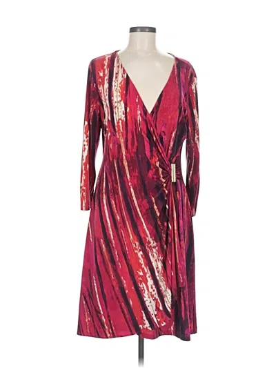 Pre-owned Calvin Klein Cocktail Dress In Red