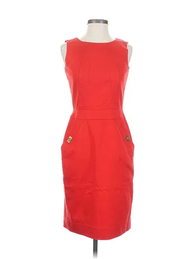 Pre-owned Calvin Klein Cocktail Dress In Red