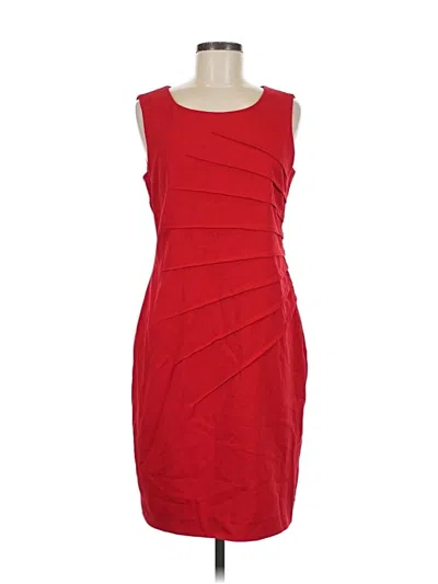 Pre-owned Calvin Klein Cocktail Dress In Red