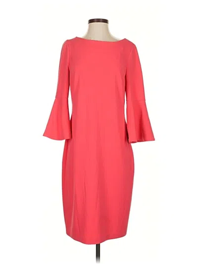 Pre-owned Calvin Klein Cocktail Dress In Red