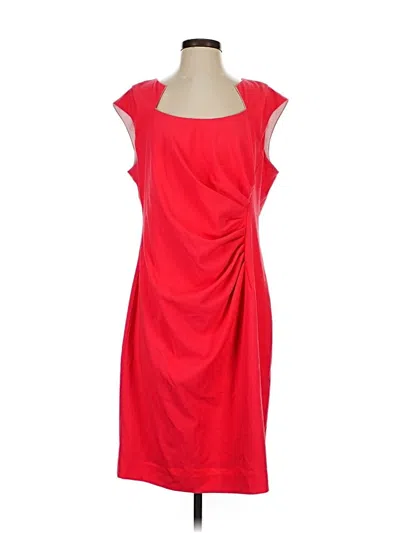 Pre-owned Calvin Klein Cocktail Dress In Red