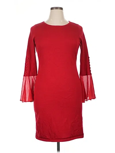 Pre-owned Calvin Klein Cocktail Dress In Red