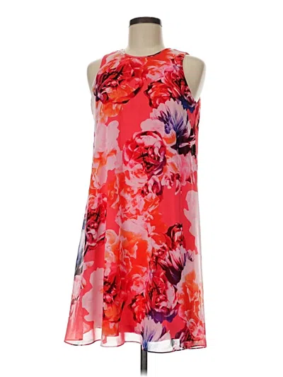 Pre-owned Calvin Klein Cocktail Dress In Red