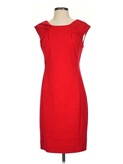 Pre-owned Calvin Klein Cocktail Dress In Red