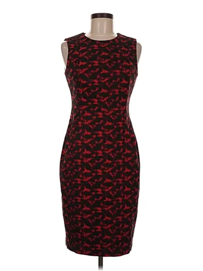 Pre-owned Calvin Klein Cocktail Dress In Red
