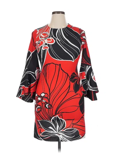 Pre-owned Calvin Klein Cocktail Dress In Red
