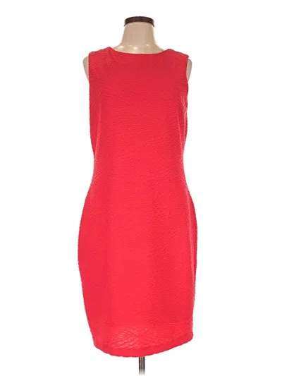 Pre-owned Calvin Klein Cocktail Dress In Red