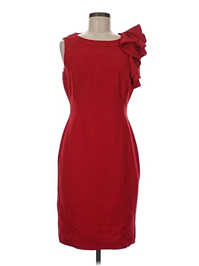 Pre-owned Calvin Klein Cocktail Dress In Red