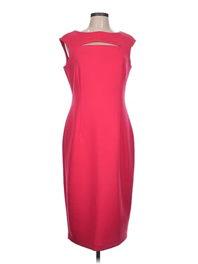 Pre-owned Calvin Klein Cocktail Dress In Red