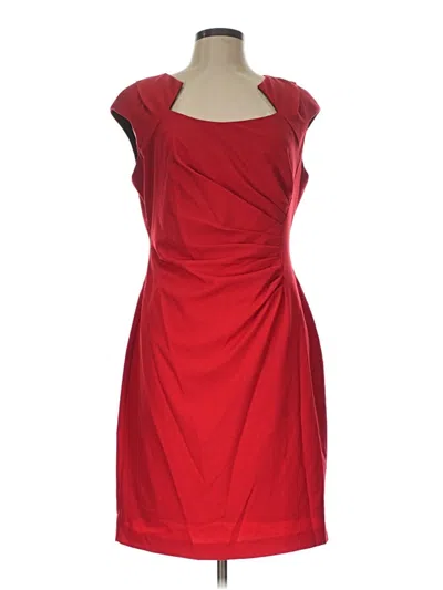 Pre-owned Calvin Klein Cocktail Dress In Red