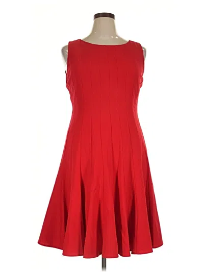 Pre-owned Calvin Klein Cocktail Dress In Red