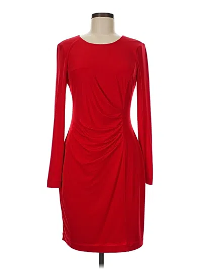 Pre-owned Calvin Klein Cocktail Dress In Red