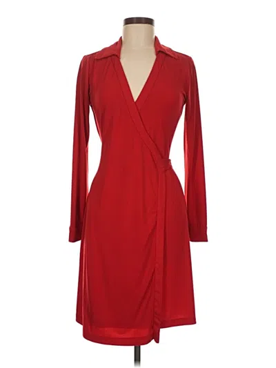 Pre-owned Calvin Klein Cocktail Dress In Red