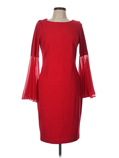 Calvin Klein Cocktail Dress In Red