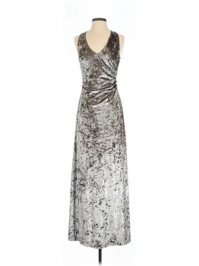 Pre-owned Calvin Klein Cocktail Dress In Silver