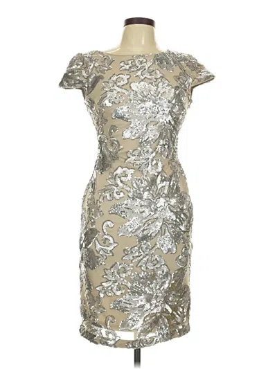 Pre-owned Calvin Klein Cocktail Dress In Silver