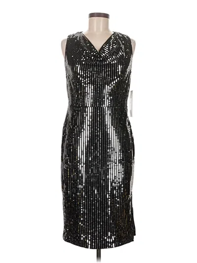 Pre-owned Calvin Klein Cocktail Dress In Silver