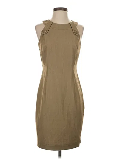 Pre-owned Calvin Klein Cocktail Dress In Tan