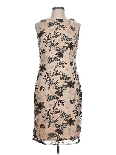 Pre-owned Calvin Klein Cocktail Dress In Tan