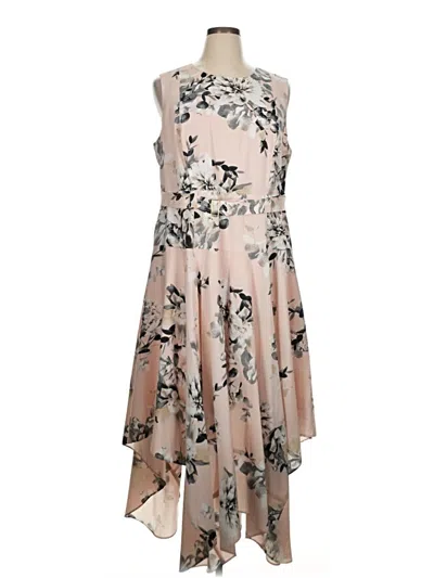 Pre-owned Calvin Klein Cocktail Dress In Tan