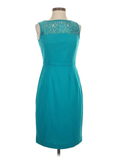 Pre-owned Calvin Klein Cocktail Dress In Teal