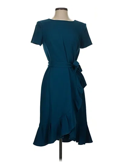 Pre-owned Calvin Klein Cocktail Dress In Teal