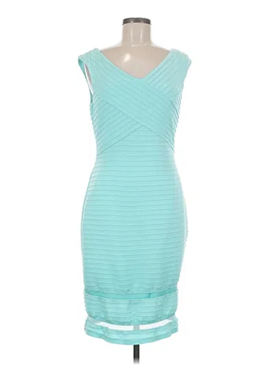 Pre-owned Calvin Klein Cocktail Dress In Teal