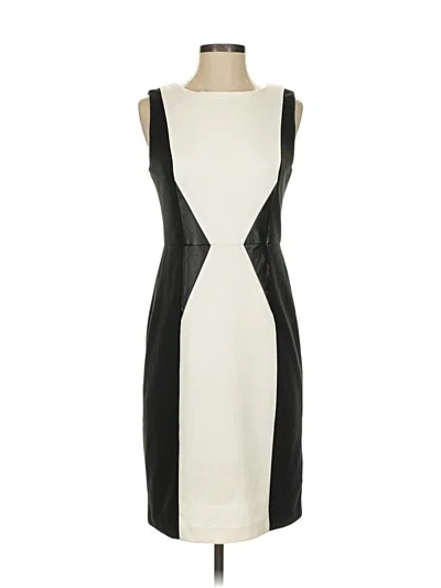 Pre-owned Calvin Klein Cocktail Dress In White
