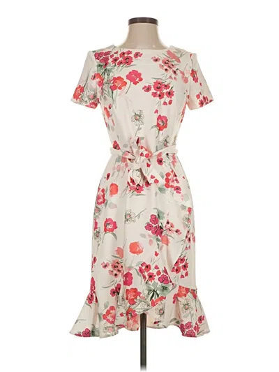Pre-owned Calvin Klein Cocktail Dress In White