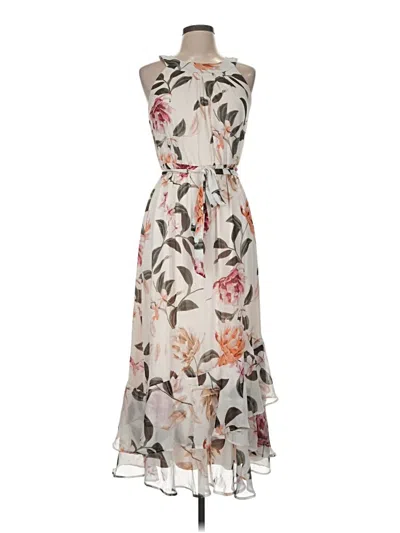 Pre-owned Calvin Klein Cocktail Dress In White