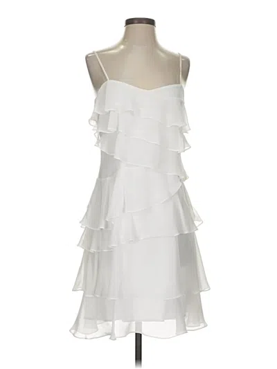 Pre-owned Calvin Klein Cocktail Dress In White