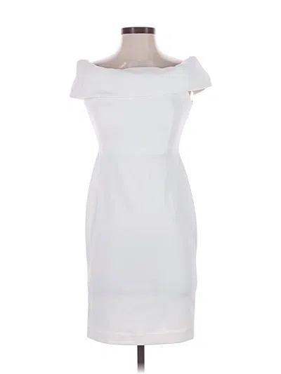Pre-owned Calvin Klein Cocktail Dress In White