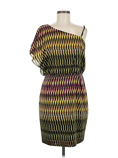 Pre-owned Calvin Klein Cocktail Dress In Yellow