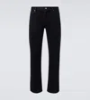 Calvin Klein Collection 02 Mid-rise Straight Jeans In Black