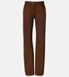 Calvin Klein Collection 02 Straight Jeans In Brown