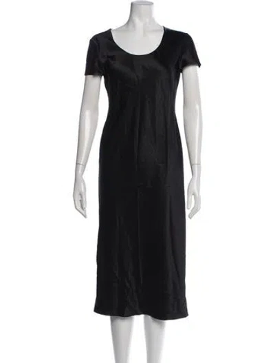 Pre-owned Calvin Klein Collection 2010's Midi Length Dress In Black