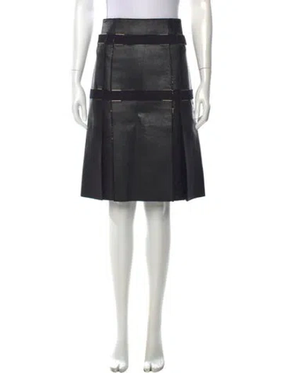 Pre-owned Calvin Klein Collection 2010's Midi Length Skirt In Black