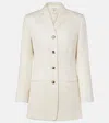 Calvin Klein Collection Adrian Wool And Silk Blazer In White