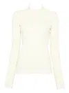 Calvin Klein Collection Amber Sweater In Neutral