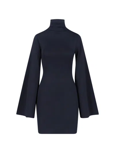 Calvin Klein Collection "annie" Long Sweater In Blue