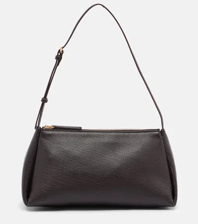 Calvin Klein Collection Aurelis Textured-leather Shoulder Bag In Blue