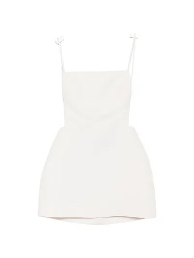 Calvin Klein Collection Backless Spaghetti-strap Mini Dress In White