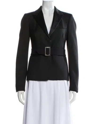 Pre-owned Calvin Klein Collection Blazer In Gray