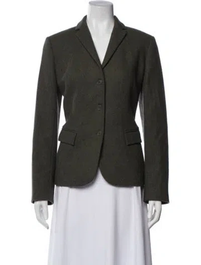 Pre-owned Calvin Klein Collection Blazer In Green