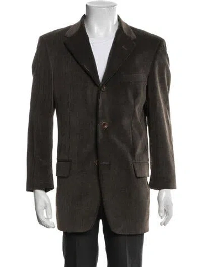Pre-owned Calvin Klein Collection Blazer In Green