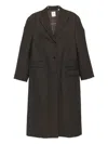 Calvin Klein Collection Brooke Pocket Coat In Brown