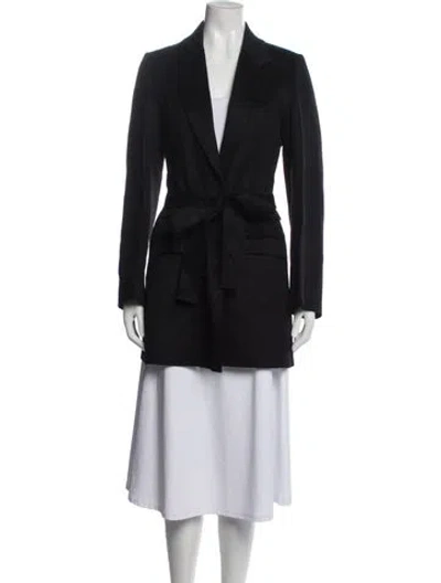 Pre-owned Calvin Klein Collection Cashmere Coat In Black