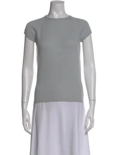 Pre-owned Calvin Klein Collection Cashmere Crew Neck T-shirt In Gray