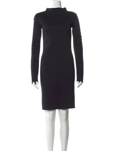 Pre-owned Calvin Klein Collection Cashmere Knee-length Dress In Black