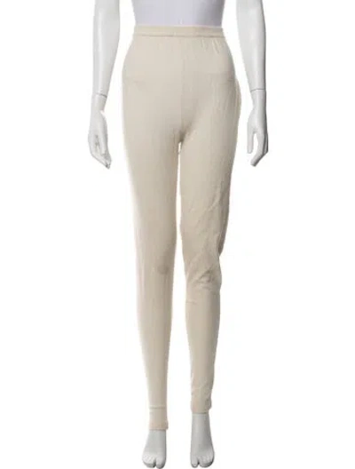 Pre-owned Calvin Klein Collection Cashmere Skinny Leg Pants In Neutrals